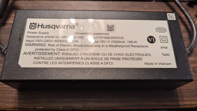 #ad NEW Husqvarna AutoMower Power Supply 586755204 590941504 4.2 amp 430x 420iq OEM $99.99