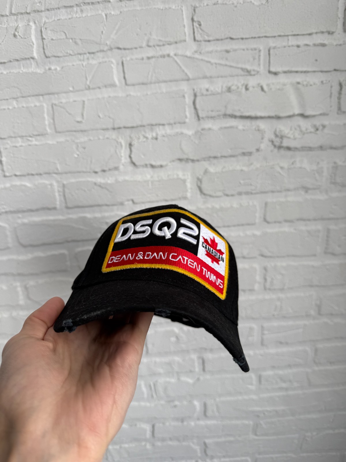 Dsquared2 Black Logo Patch Baseball Cap Adjustabl… - image 5