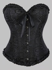 Corset Tops Set for Women Bustier Shapewear Lingerie Lace Waist Push Up Bodysuit