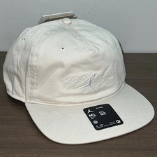 Nike Air Jordan Hat Flight Pro Strap 5-Panel Beige/White Adjustable Cap Size M/L