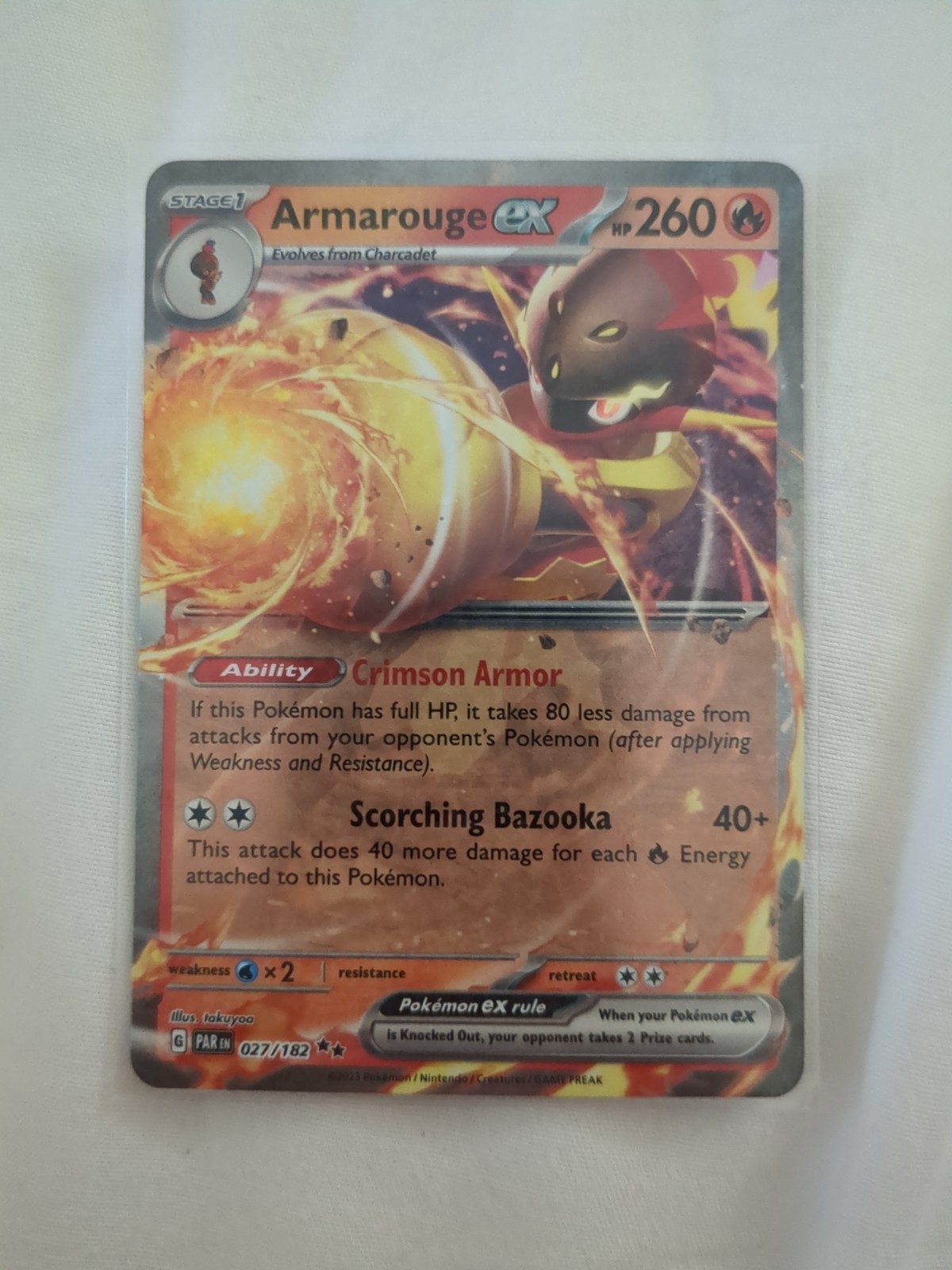 Pokemon Paradox Rift: Armarouge ex 27/182 NM