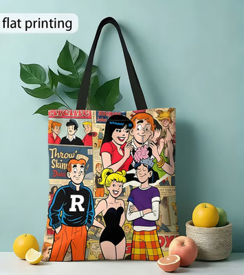 Soft Polyester 2D Printed Retro Novelty Shoulder/   Tote Bag 13 x 15~ Archie