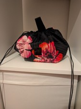 Ted Baker Floral Drawstring Makeup Bag Organiser Beauty Pouch New