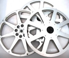 Large 1600ft Metal Reels for 16mm Movie Film, Mixed Brands