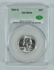 1952-D Washington Quarter MS64 CAC CACg *3180