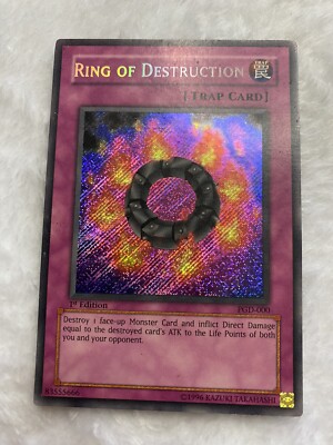 Yu-Gi-Oh! Ring of Destruction Pharaonic Guardian PGD-000 1st Edition Secret HP