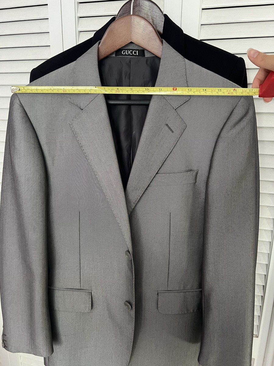 Silver/Grey Gucci Wool Men's Blazer 36 | eBay
