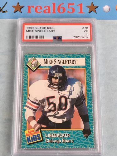 1989 S.I. For Kids #78 MIKE SINGLETARY | PSA 3 VG | Bears HOF Chicago