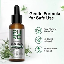 Rosemary Oil Hair Growth Product Ginger Man Women Anti Hair Loss Fast Regrowth