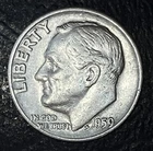 1959 D Roosevelt Dime 90% Silver 6