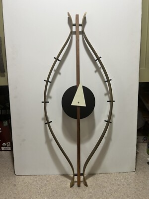 George Nelson Eye Clock Repro. Missing Minute, Seconds, Hand 2 Eye Lashes.