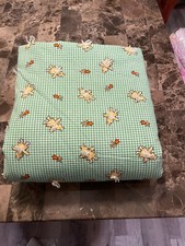 Vintage Homemade Baby Quilt Roses/Girl