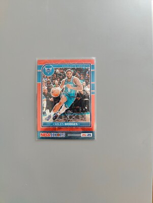 2024-25 Hoops - Premium Prizms Lazer Red #149 Miles Bridges 52/99