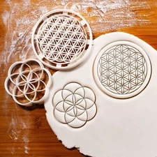Flower of Life and Seed of Life Cookie Cutters -sacred geometry spiritual symbol
