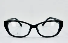 NEW SWAROVSKI SK 5391 001 Black Womens Semi Cat Eye Eyeglasses 53-15-140 B:37