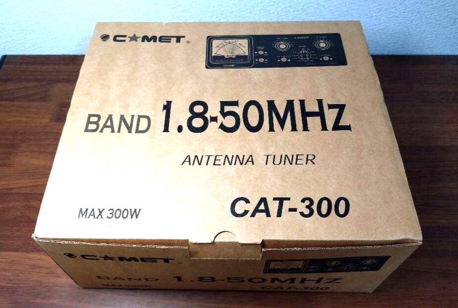 COMET CAT-300 Manual Antenna Tuner Ham 1.8-50MHz Max 300W Brand