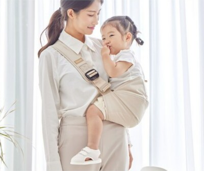 GGUMBI Baby Infant Folding Side Hip Seat Carrier Adjustable Shoulder Wrap Sling