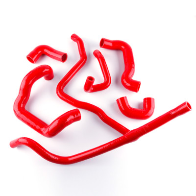 FOR BMW E30 M20 325 325i 6cy 1988-1993 Red Silicone Radiator Hose Kit