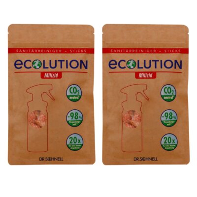 Dr. Schnell Ecolution Milizid 2 x 20 Sanitärreiniger-Sticks Kalklöser