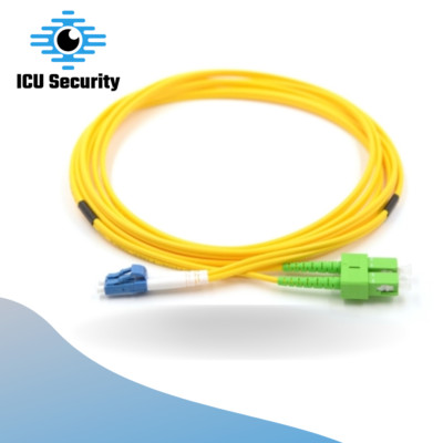 Fiber Optic Patch Cable 12M LC/UPC to SC/APC Duplex- 9/125µm Singlemode