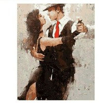 Paint By Numbers Adults kids Two Dancers DIY Painting Kit 40x50CM Canvas