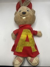 Alvin and the Chipmunks 20" Talking Stuffed Toy 1983 Pull String Vintage