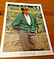 SIRDAR Chunky 9046 Cable Shawl Collar Cardigan Knitting Pattern Size 6 - 18