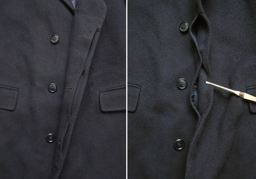 Vintage 80s 90s Dunn & Co. Mens 40L Pure Cashmere Soutien Collar Coat - Picture 6 of 12
