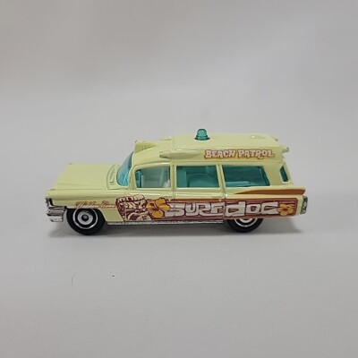 Matchbox Hidden Cove Surf Doc Hearse Ambulance 1963 Cadillac Beach