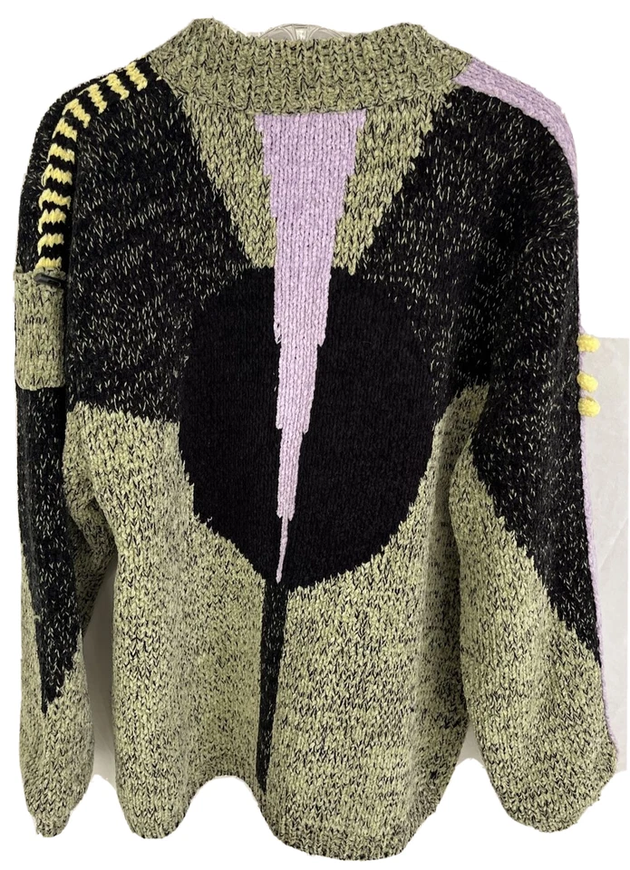 Cárdigan Suéter Jamie Sadock Chenille Para Mujer Mediano Completo Cremallera Forrado CB88M Foto 2 de 4