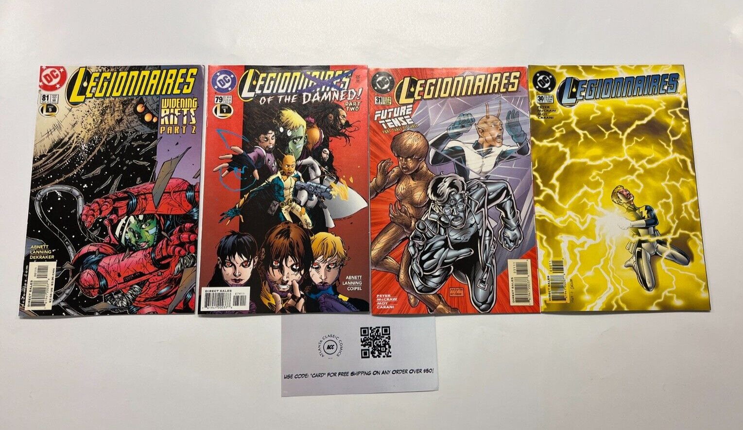 4 Legionnaires DC Comics Books #30 31 79 81 Peyer Abnett 30 JW13