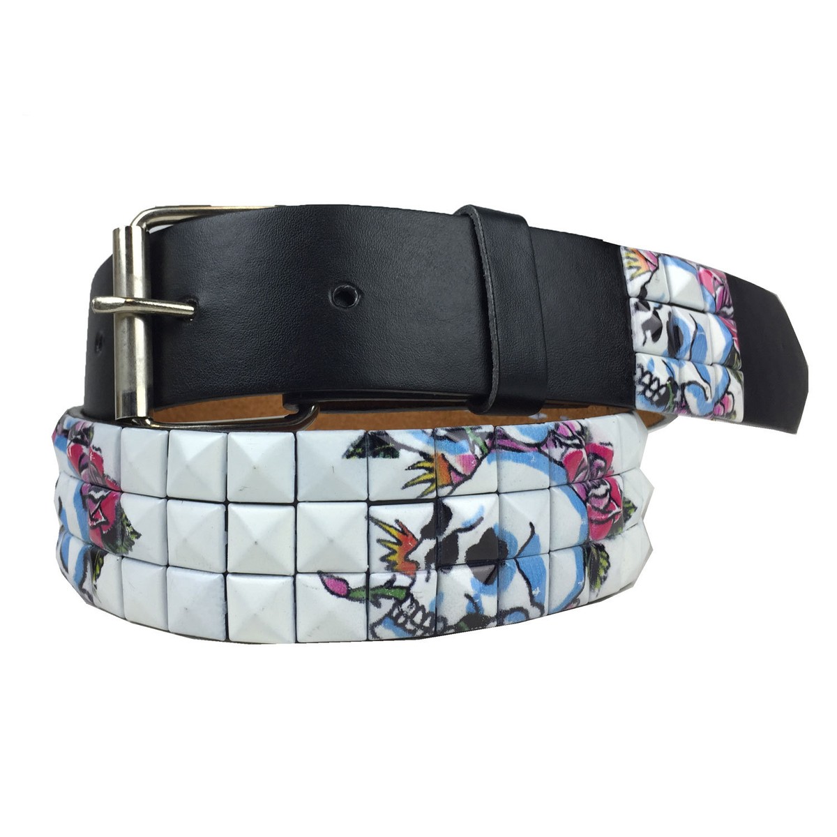 Metal Studded Leather Stud Designed Belt Pyramid Punk Rock Metal Studded Leather Stud Designed Belt Pyramid Punk Rock