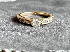 RING mit 0,50 ct. BRILLANTEN 585 / 14 KARAT GOLD