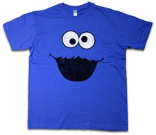 COOKIE MONSTER T-SHIRT Kekse Bert Krümel Puppet Sesame Monster Place Sesamstraße