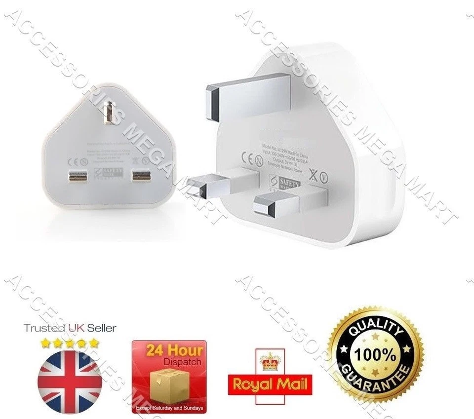 2 ADAPTADOR CARGADOR CE ENCHUFE DE PARED PRINCIPAL PARA IPHONE SAMSUNG BLACKBERRY HTC NOKIA TODO Foto 2 de 3