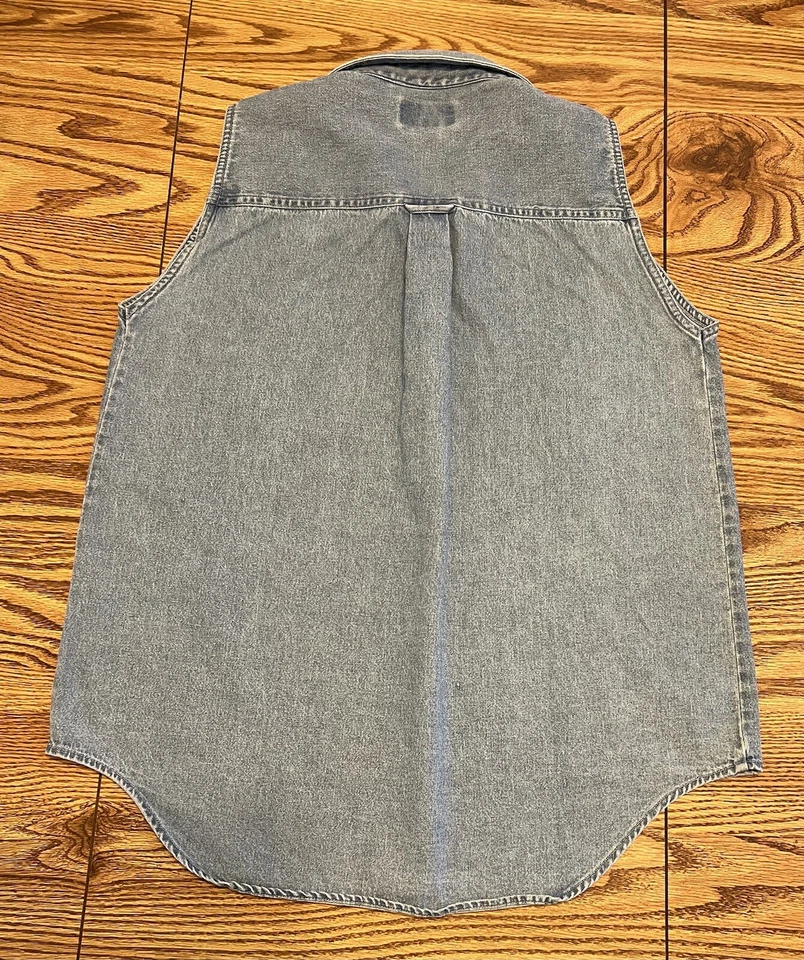 Arizona Diamondbacks Mujer XL Camisa Azul Denim Sin Mangas 2001 Serie Mundial MLB Foto 2 de 4