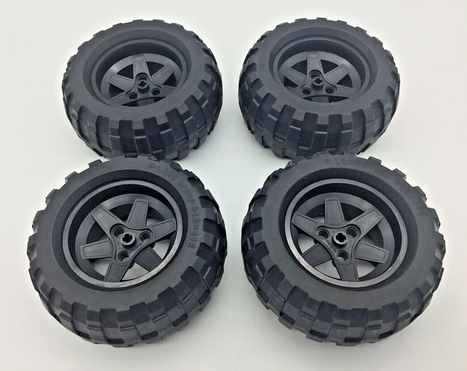 LEGO® Technic Balloon Offroad Räder Reifen 94.8x44R 54120 / Felgen Technik 9398 - Bild 2 von 3