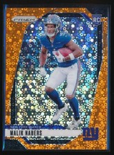 Malik Nabers 2024 Panini Prizm Orange Disco Prizm RC