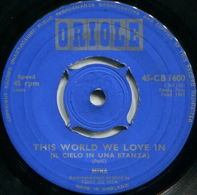 MINE*THE WORLD WE LOVE IN*DER HIMMEL IN EINEM RAUM*UK ORIOLE*ENGLISCHE VERSION