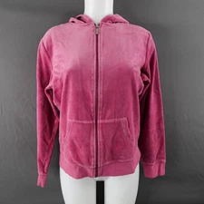 Metro Style Womens Jacket Medium Tall MT Purple Velour Cozy Y2K Softgirl Lounge