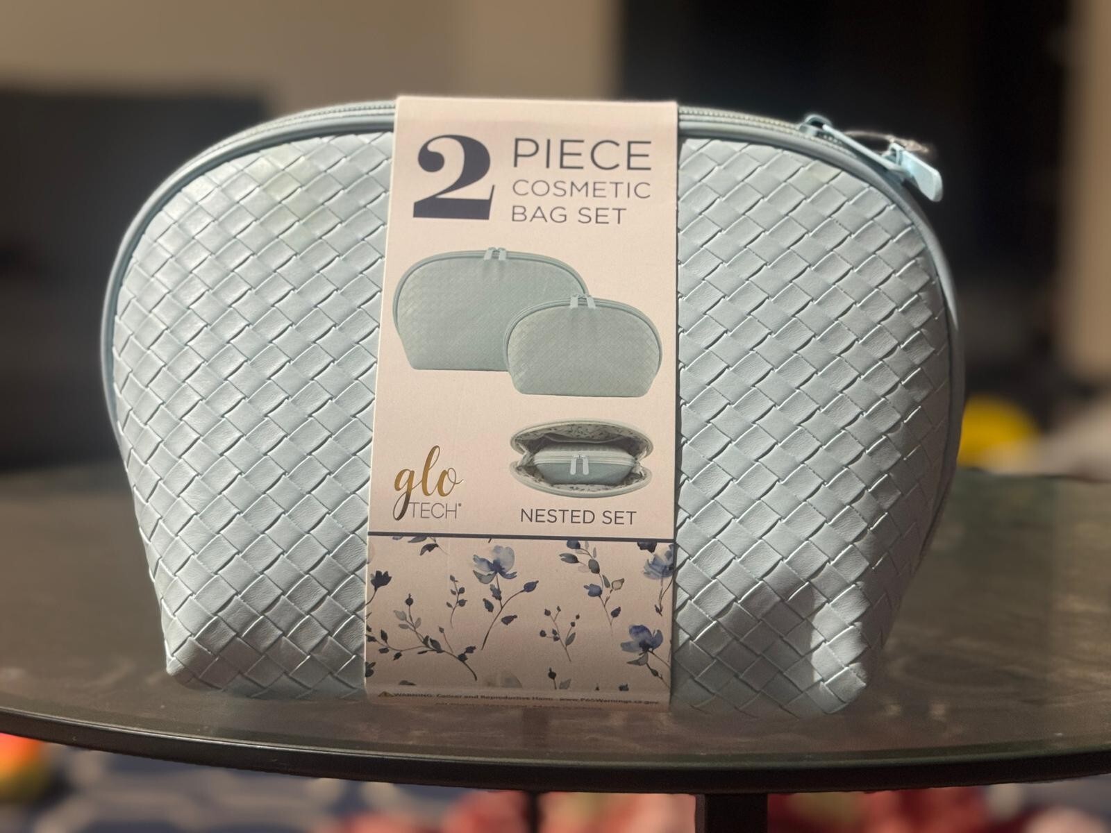 Glotech 2 Piece Cosmetic Bag Set