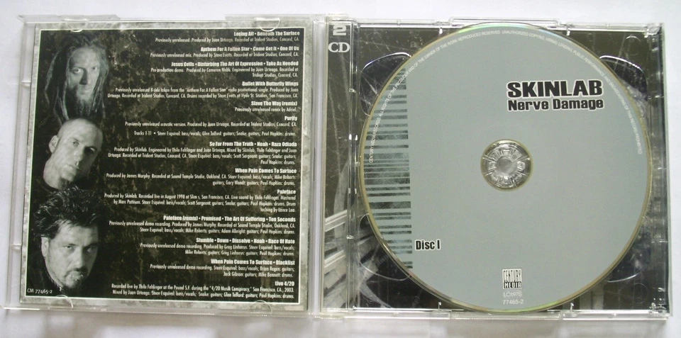 Skinlab Nerve Damage 2 CD Set SPV 2004 Nu Metal Groove Metal Heavy Metal - Bild 2 von 3