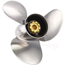 STAINLESS STEEL PROPELLER FITS YAMAHA 2 STROKE 13 SPLINE 48 25-60 HP 1995 - 2000