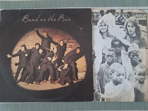 Wings and Paul McCartney, Band on the run, Apple, UK, 1973, poster