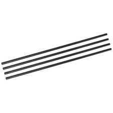 4 szt. rur z włókna węglowego 8 x 10 x 420 mm gładki splot błyszczący pręt powierzchniowy