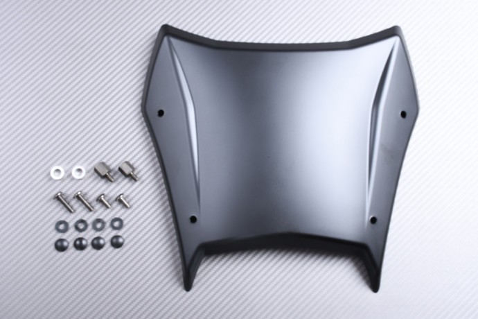 Pare-brise noir mat pour BMW R 1300 GS de 2023 à 2025 en plastique haute résistance