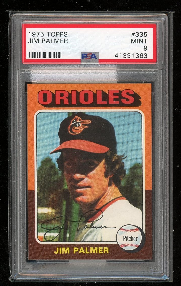1975 Topps #335 Jim Palmer PSA 9
