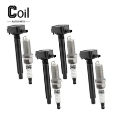 4pcs Ignition Coil and Spark Plug For Dart Dodge L4 2.4L 2013-2016