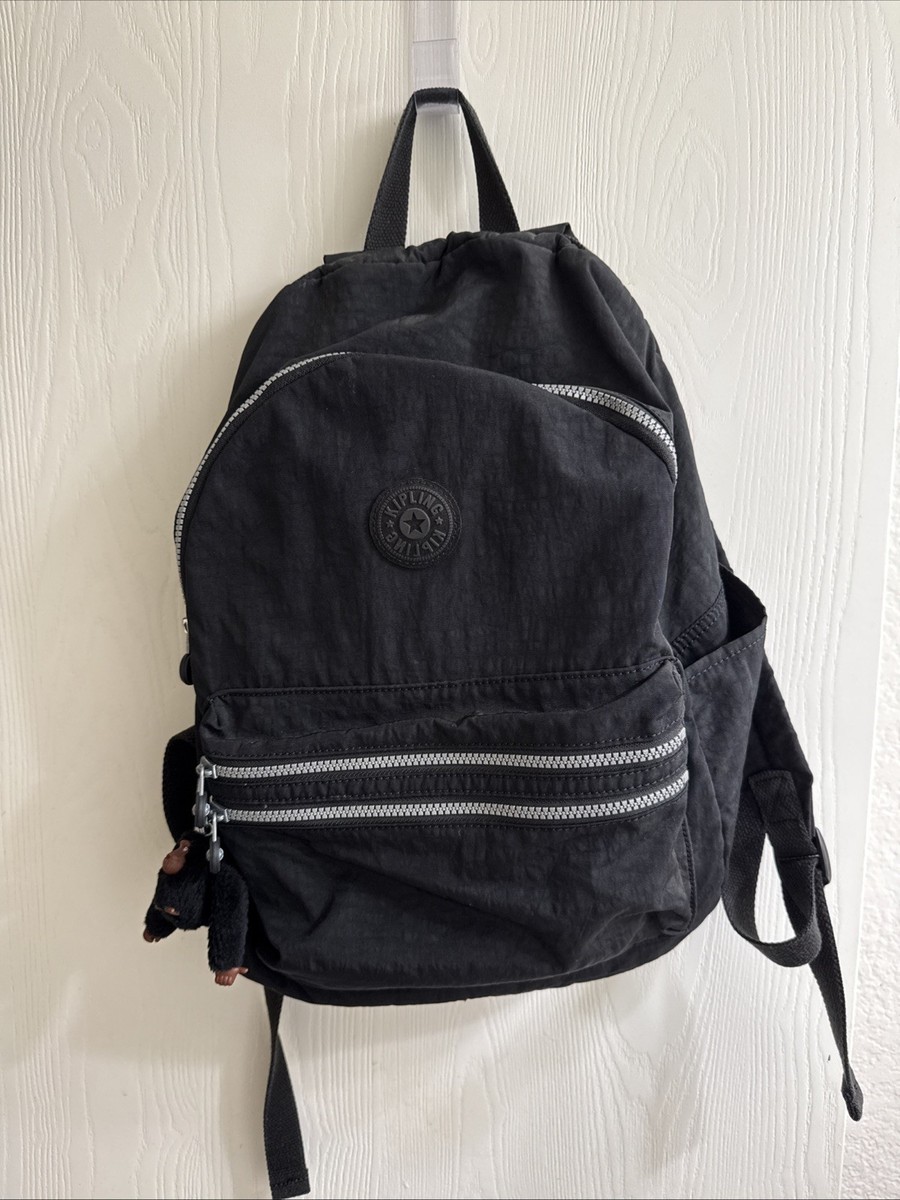 Women Backpack One Size KIPLING Color Black & Grey Euc | eBay display picture 2