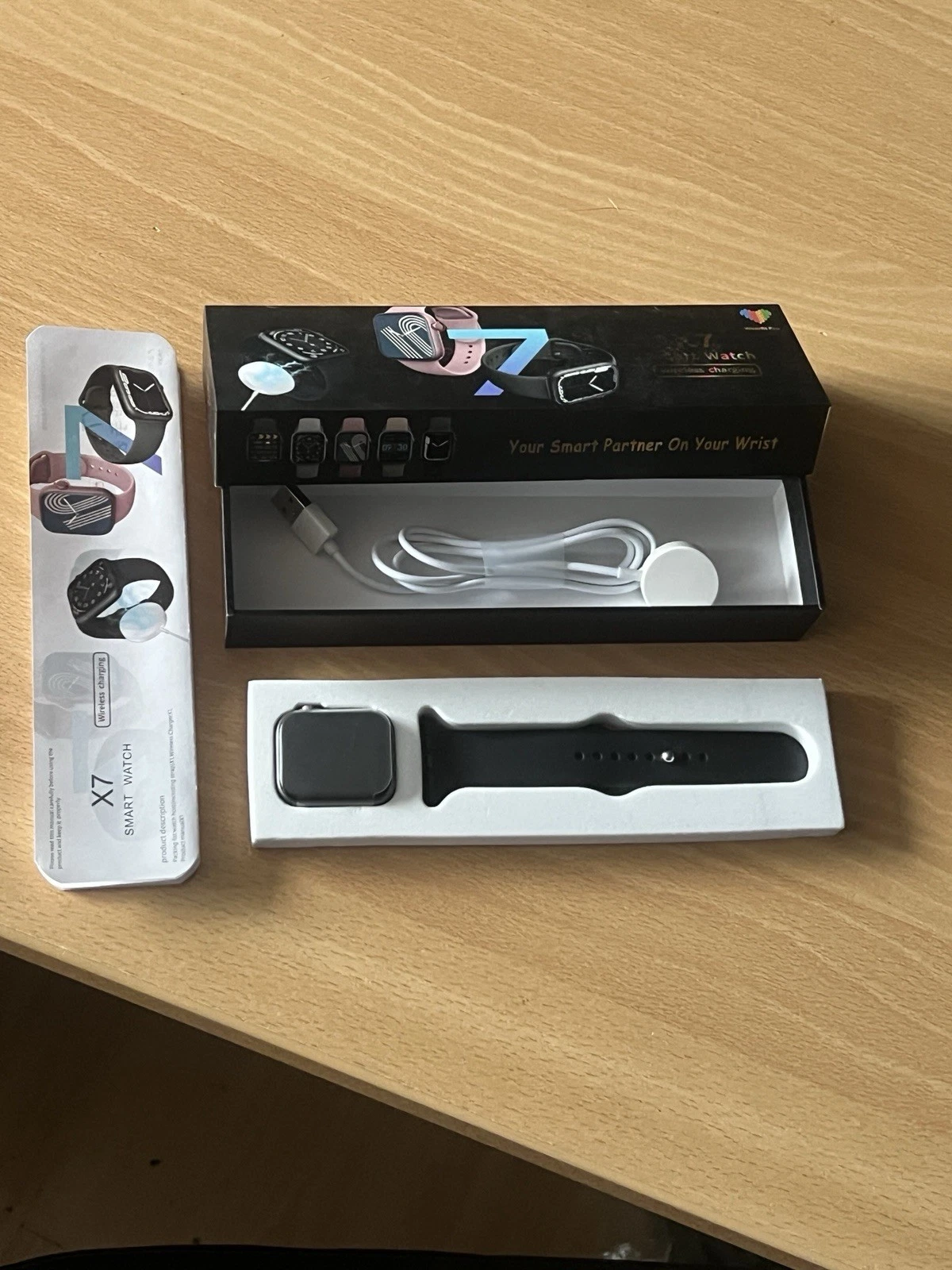 Smart Watch Unisex Fitness Tracker with Wireless Charging Heart Rate Monitor UK